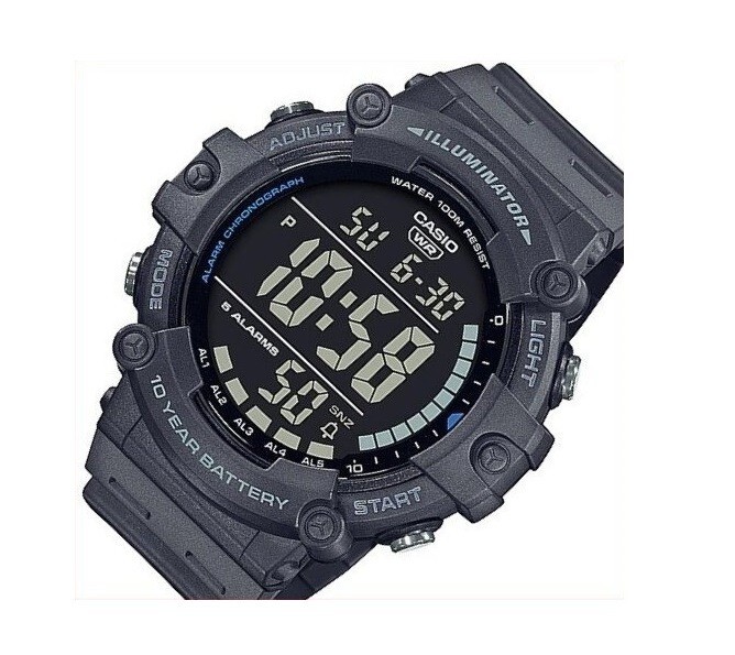 Casio AE1500WH8B Digital World Time Mens Sport Watch AE1500 100M WR