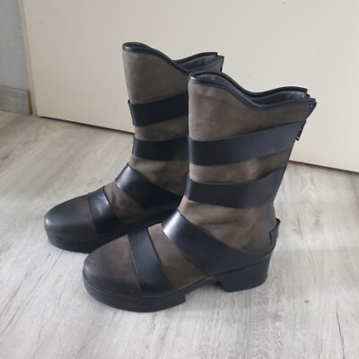 Andia Fora Echtleder Stiefeletten schwarz Größe 39 Neuwertig Made in Italy