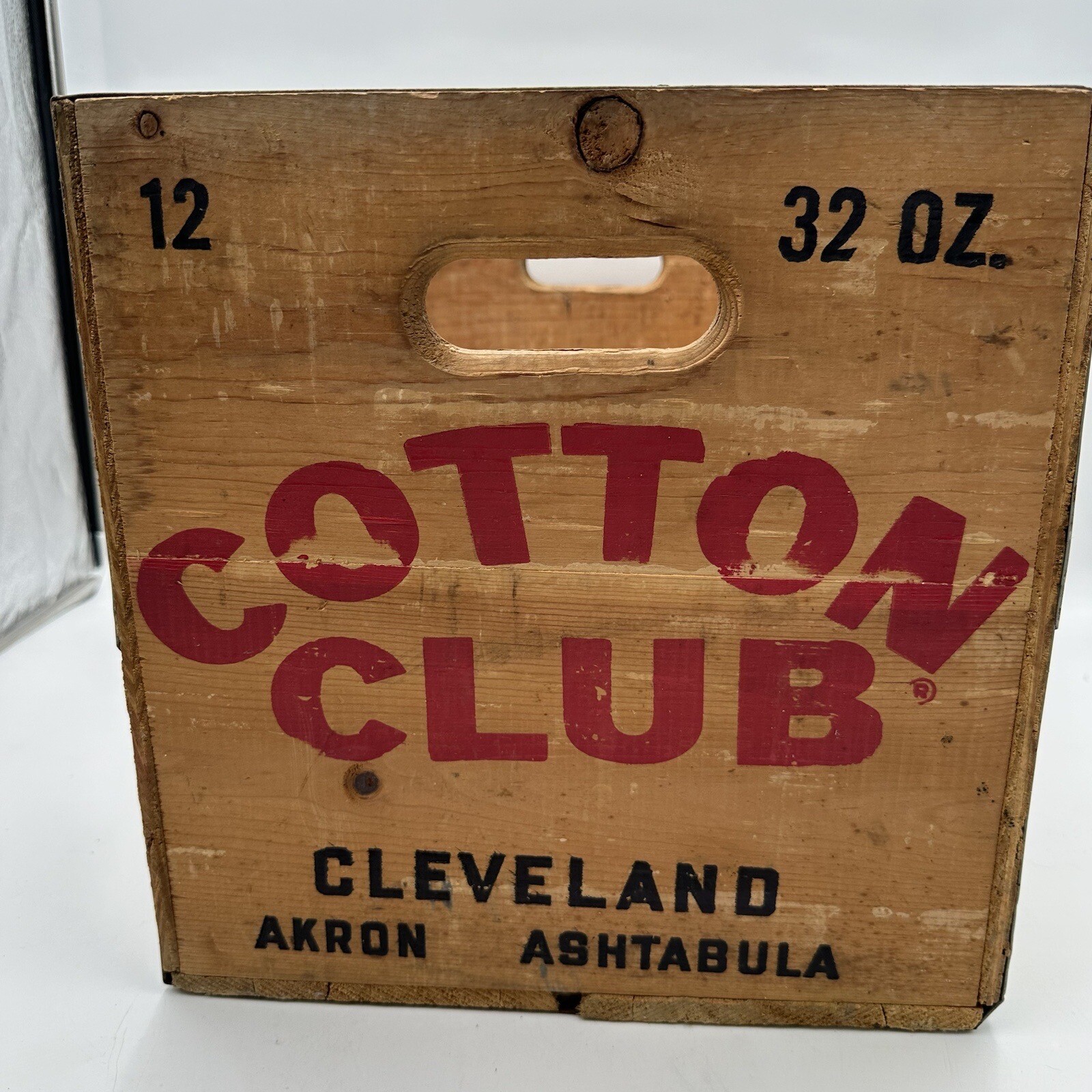 Vintage Cleveland Cotton Club Wood Crate eBay