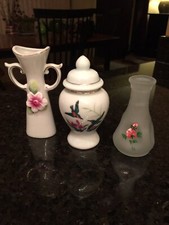 Miniature Hand Painted Flower Vases