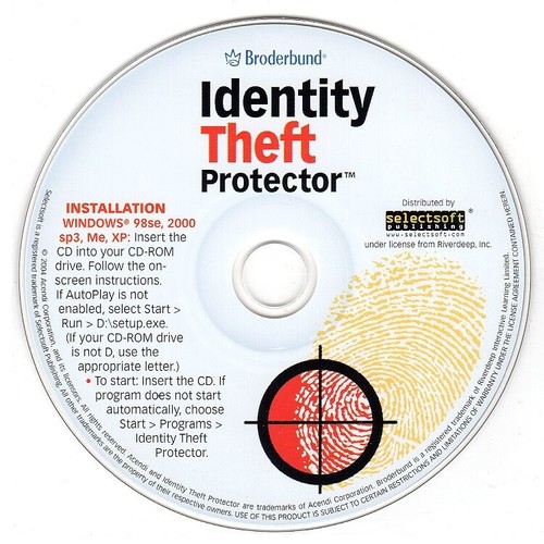 Identity Theft Protector (PC-CD-ROM, 2004) for Windows - NEW CD in SLEEVE - 第 1/3 張圖片