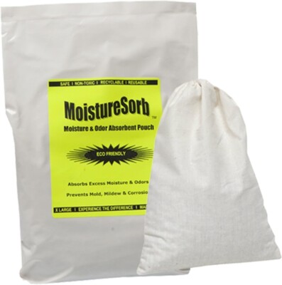 MOISTURESORB Reusable Moisture Remover Desiccant Pouch: Protects 300 Sq. Ft.