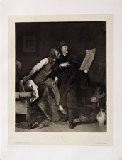 Wilhelm Leibl Im Atelier Maler Künstler Zeichnung Zigarre Rauchen Köln Würzburg