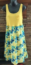 GAP Tank Dress Sundress Womens Sz M Yellow Multicolor Floral Everyday Sleeveless