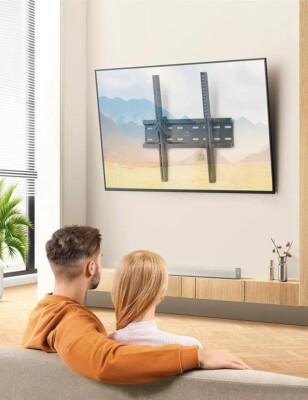 Perlesmith Tilting TV Wall Mount Bracket Black 23''-55'' PSMTK1 - New in Box!