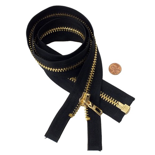 1 × 7'' inch Talon vintage style(Repro) brass diamon Zip-Zipper | eBay