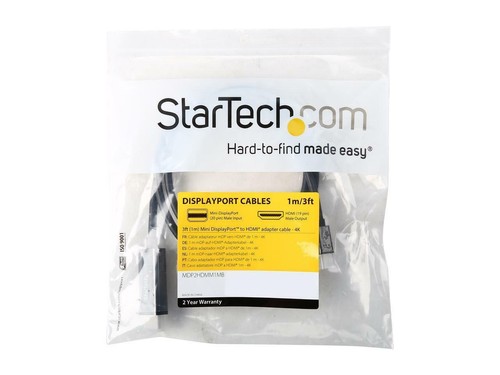 StarTech MDP2HDMM1MB Mini DisplayPort to HDMI Converter Cable - 3 ft. (1m) - mDP - Picture 3 of 3