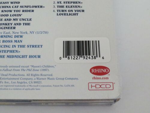 Grateful Dead Dave's Picks 30 Fillmore East New York 1/2/70 1970 Vol Thirty 3 CD - Imagen 9 de 10
