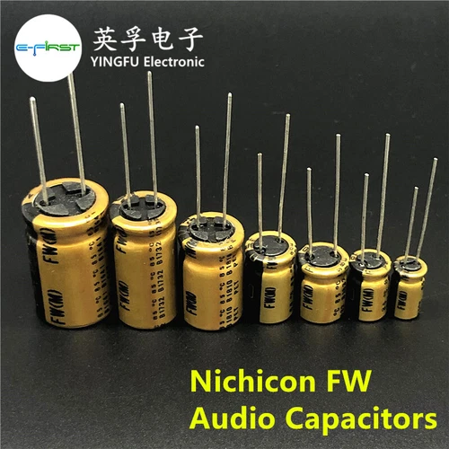 NICHICON FW Series 6.3V~100V/1uF~4700uF Available HIFI Audio Capacitor