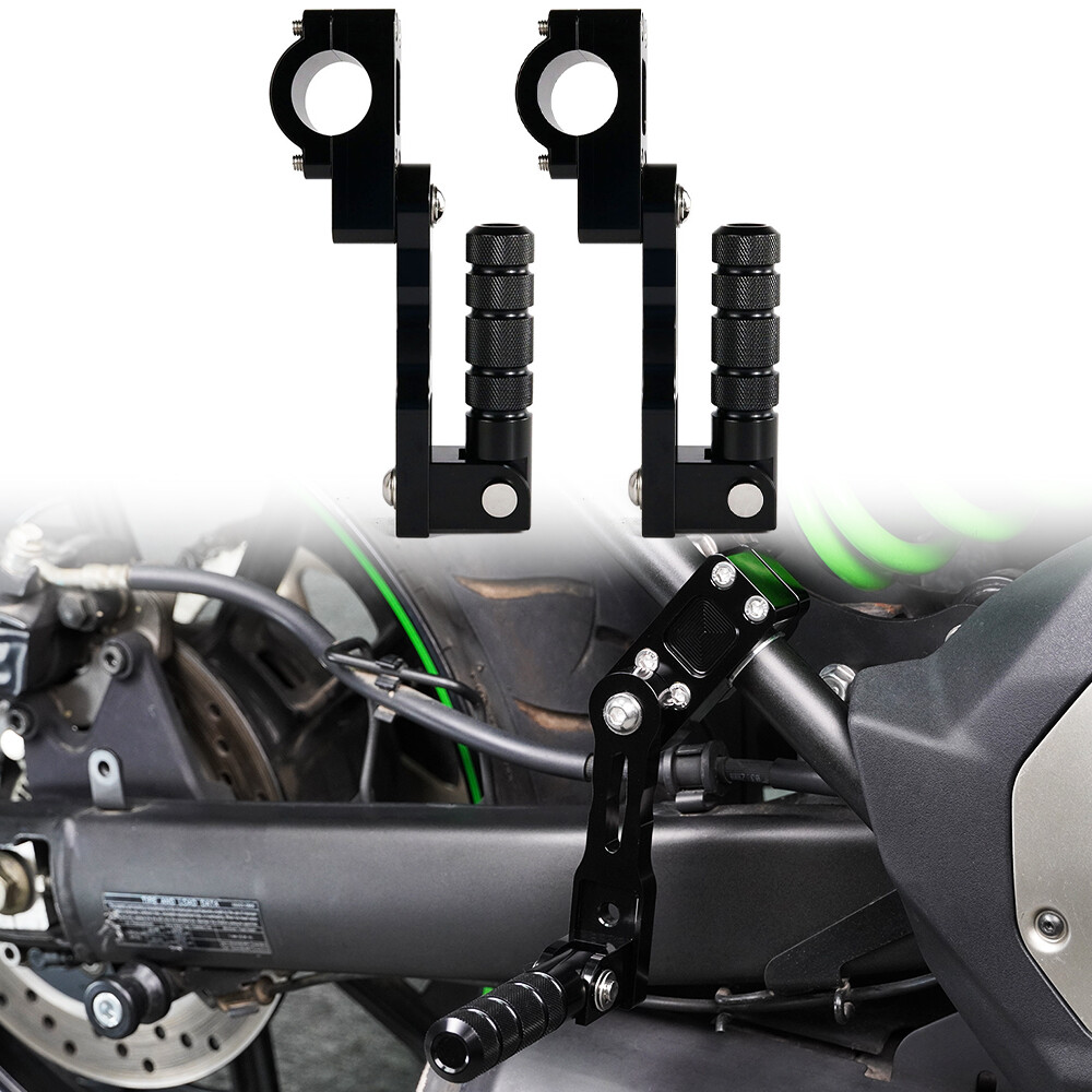 Aluminum 32mm Adjustable Footpedal Mounts Kit Fit For Harley Road
