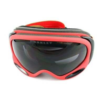 OAKLEY A FRAME 2.0 SNOW Copper Red Dark Grey Ski Goggle Sunglasses
