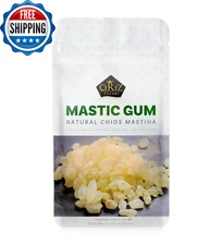 Cerez Pazari Natural Mastic Gum, Greek Chios Pure Resin, Sugarless Gum Made from