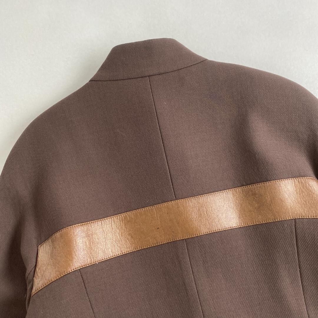 w2154 Givenchy Collarless Jacket Wool GIVENCHY Br… - image 4