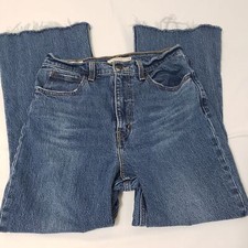 Levi's Premium 70s High Flare Denim Jeans Women's 28 Cotton Blend