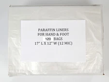 Plastic Liners for Hand and Foot Paraffin Liner, 17" Long X 12" Wide