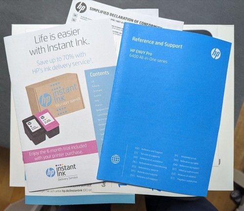 HP ENVY 6432e kabelloser All-in-One-Tintenstrahldrucker WiFi/AirPrint OHNE TINTE - Bild 3 von 4