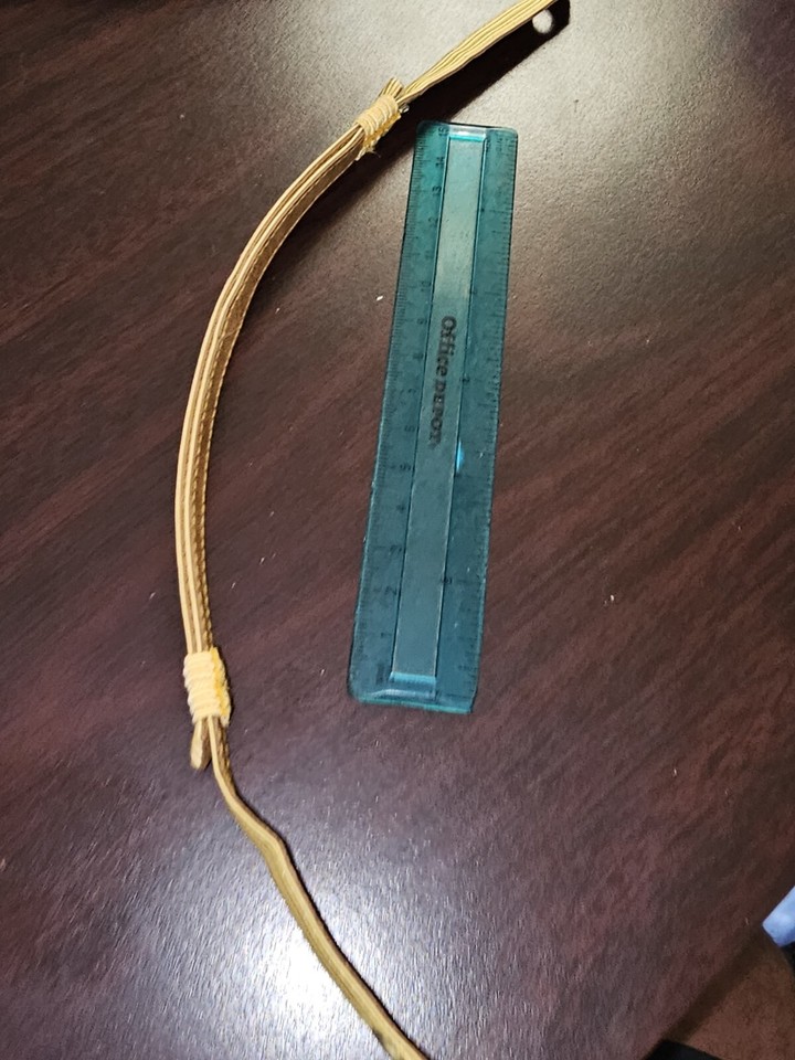 WWII USMC Marine Corps Field Grade Officer Barracks Cover Chin Strap L