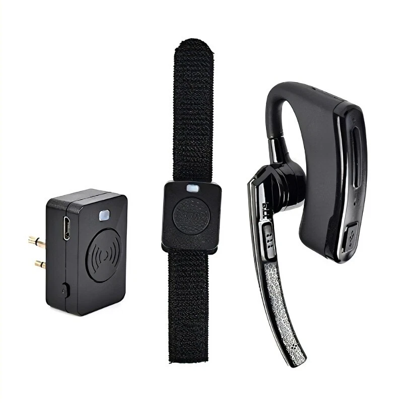 Bluetooth Wireless Headset & PTT Key for Motorola KENWOOD Ham Radio Earphone - Image 4 of 4