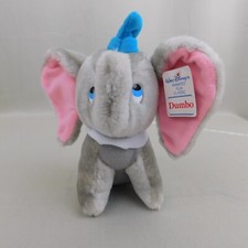 Vintage 1980s Walt Disney Disneyland 9" Dumbo Plush With Tags