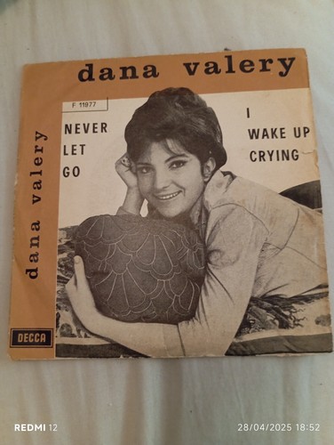 Dana Valery Never let go 7" 45 +PS Decca Italy super rare northern Soul EX/M-