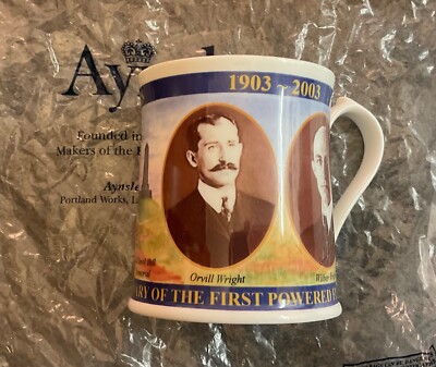 AYNSLEY, CENTENARY OF 1st POWERED FLIGHT, 1903-2003, WRIGHT BROTHERS, TASSE. BOXED