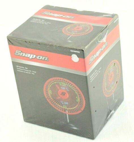 Snap-On LED Clock Fan Black KAFAN. Fan Works And LEDs Work Most Of Snap-On LED Clock Fan Black KAFAN. Fan Works And LEDs Work Most Of
