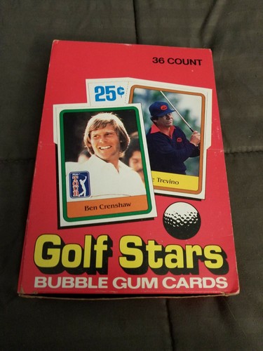 Original 1981 Donruss Golf Stars Rare Wax Box 36 Unopened Wax Packs Nicklaus RC
