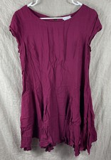 Cooperative Women's Purple Short Sleeve Lightweight T-Shirt Dress Size Medium