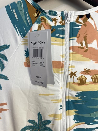 Roxy Girl Love Waimea Long Sleeve One Piece Size 16 XXL - Picture 3 of 8