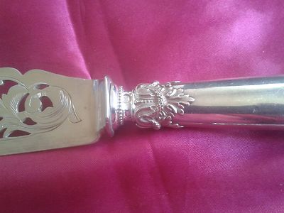 Couverts De Service A Poisson En Argent Massif Poincon Minerve 1 Er Titre 05 Wk