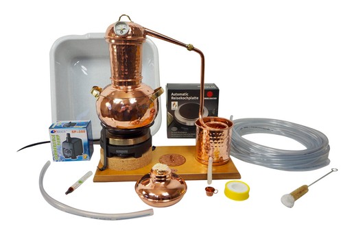 CopperGarden Tischdestille Arabia 2 Liter im Sorgenfrei Paket Destille & Zubehör