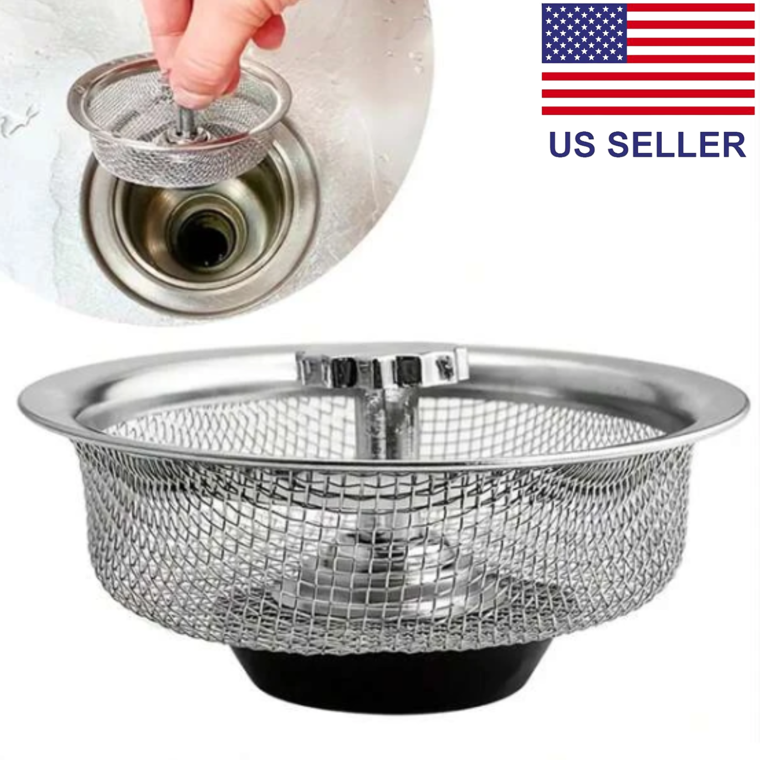 1Pc Stainless Steel Kitchen Sink Strainer Waste Plug Drain Stopper Filter Basket eBay
