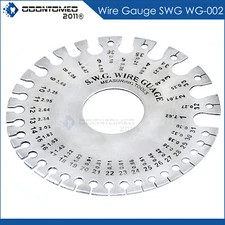 Round Wire Gauge Measuring Tool Thickness Diameter Gage SWG Sheet Metal Gauge 