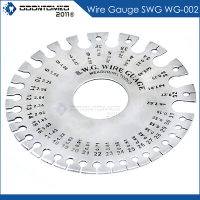 #ad #ad Round Wire Gauge Measuring Tool Thickness Diameter Gage SWG Sheet Metal Gauge $8.61