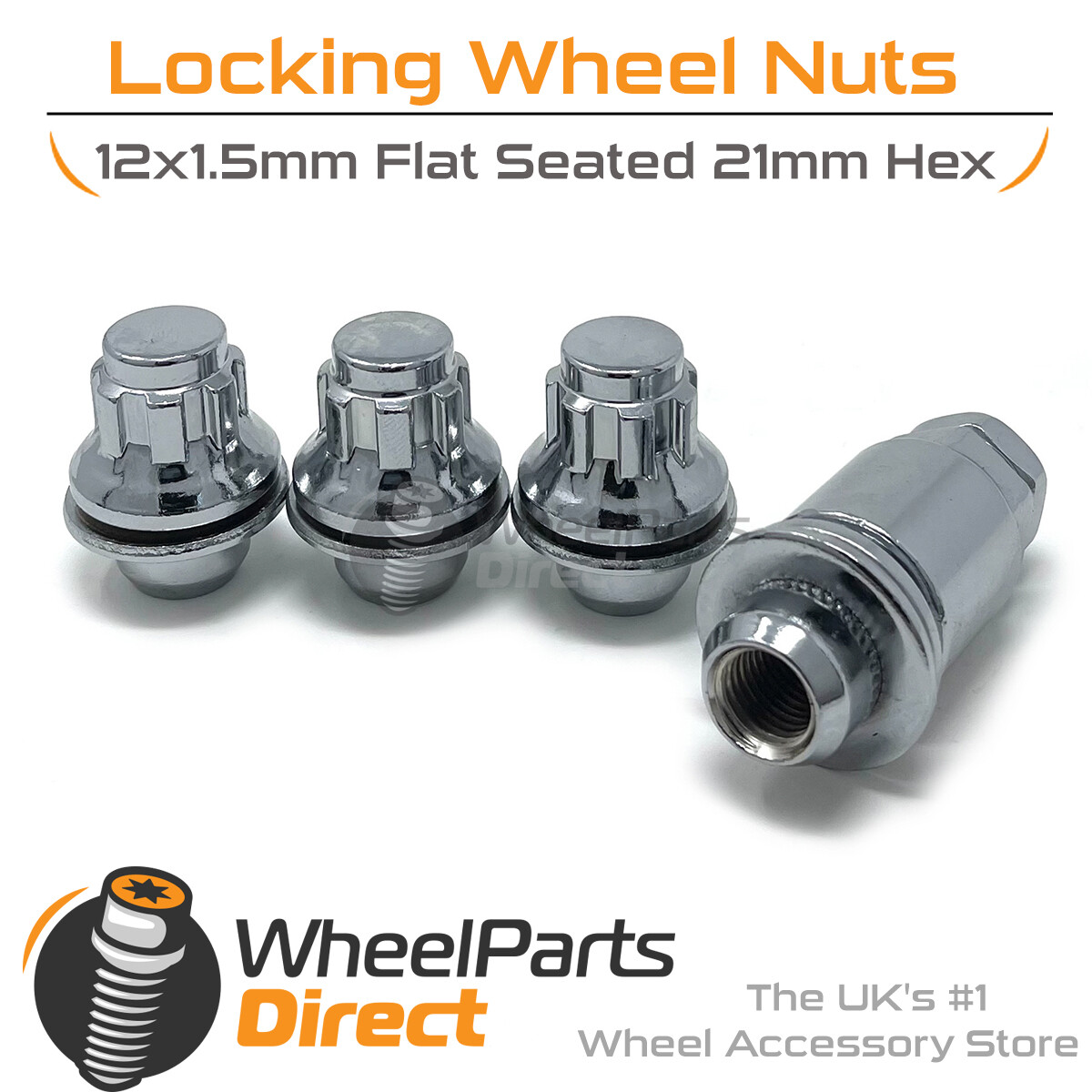 Veritek Performance Chrome Lug Nuts – 20-Pack 12x1.5 Mag Washer For Jaguar Factory Wheels