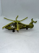 Matchbox 2002 Hero City Sky Busters Military Helicopter 5 Stars Green