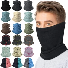 Winter Neck Warmer Gaiter Windproof Fleece Ski Face Mask Scarf for Cold Weather
