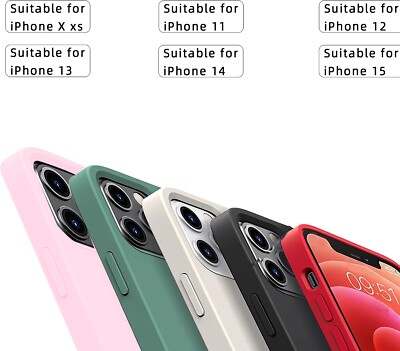Case For iPhone X XS XR XSMAX 11 PROMAX 12 MINI ProMax Shockproof Silicone Cover