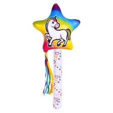 36" Magical Unicorn Wand Inflatable Fairy Inflate Blow Up Toy Party Decoration