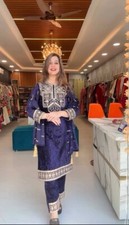 Latest Presenting Viscose Velvet Salwar Kameez With Dupatta For Engagement Wear