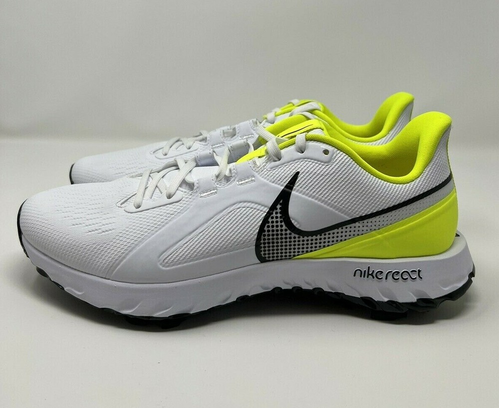 Nike React Infinity Pro Men's Golf Shoes Size 11 White Lemon Venom CT6620-103