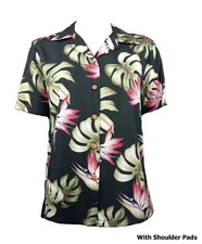 Monstera Paradise Women's Hawaiian Camp Shirt
