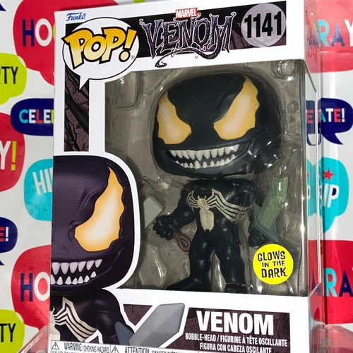 Venom 1141 GLOW Marvel Funko Pop Funko Shop Exclusive Spider Man Villain