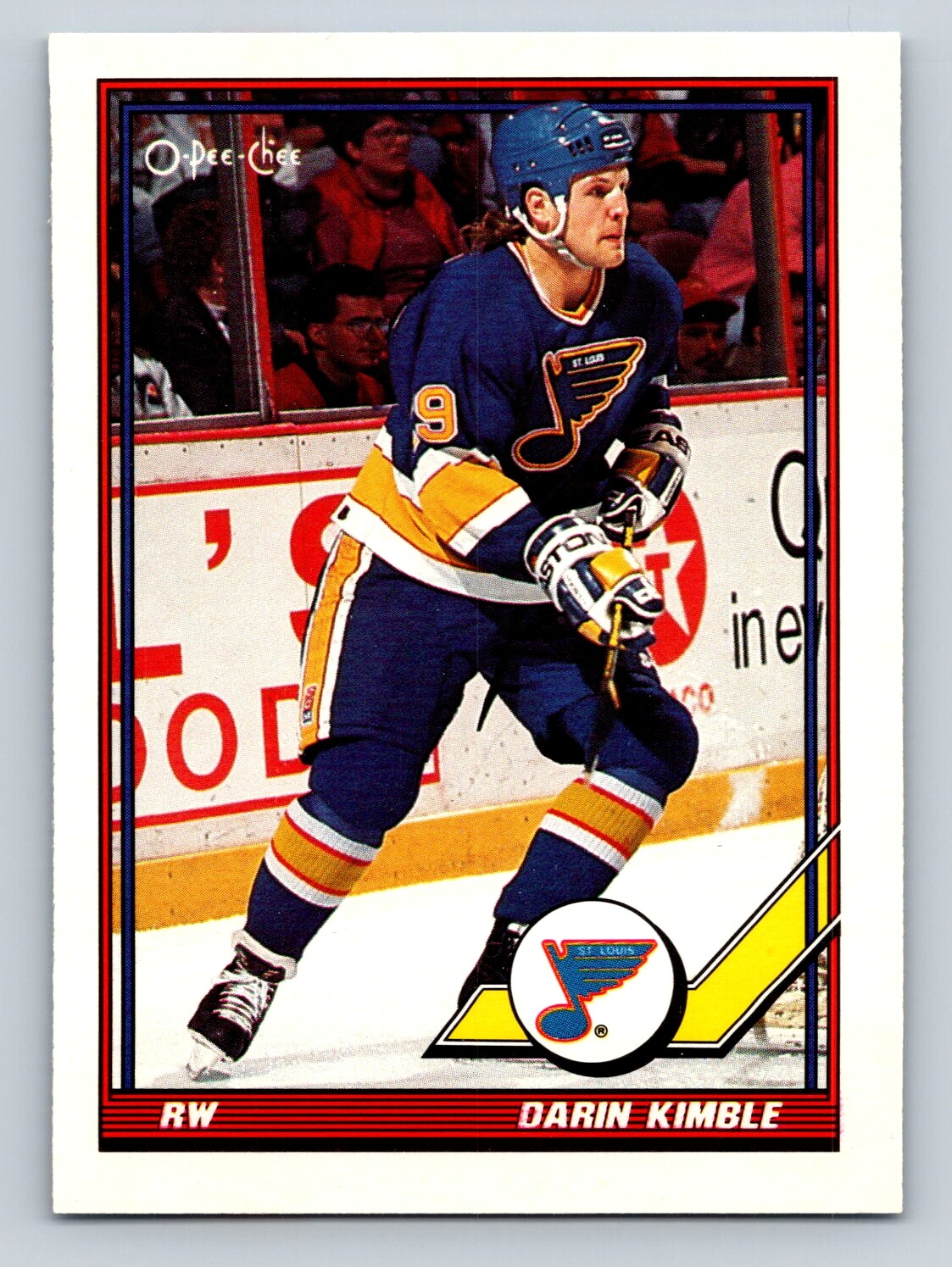 Darin Kimble 1991-92 Topps #156 St. Louis Blues