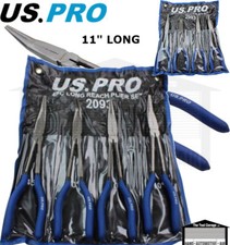 US PRO Tools 4pc 285mm Long Reach Nose Pliers, Plier Set NEW 2093