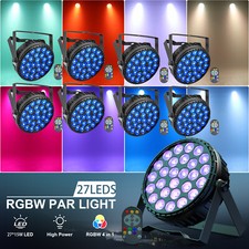 UKING 27X15W LED RGBW Stage Light DMX Wash PAR Can Club Party DJ Disco Lights