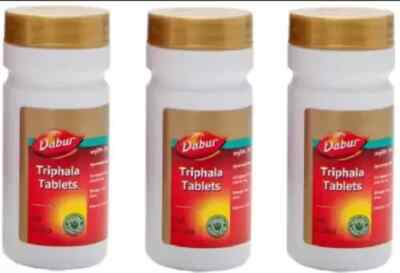 Dabur Triphala 60 Tablets (Pack of 3, Total 180 Tabs) | Constipation & Digestion