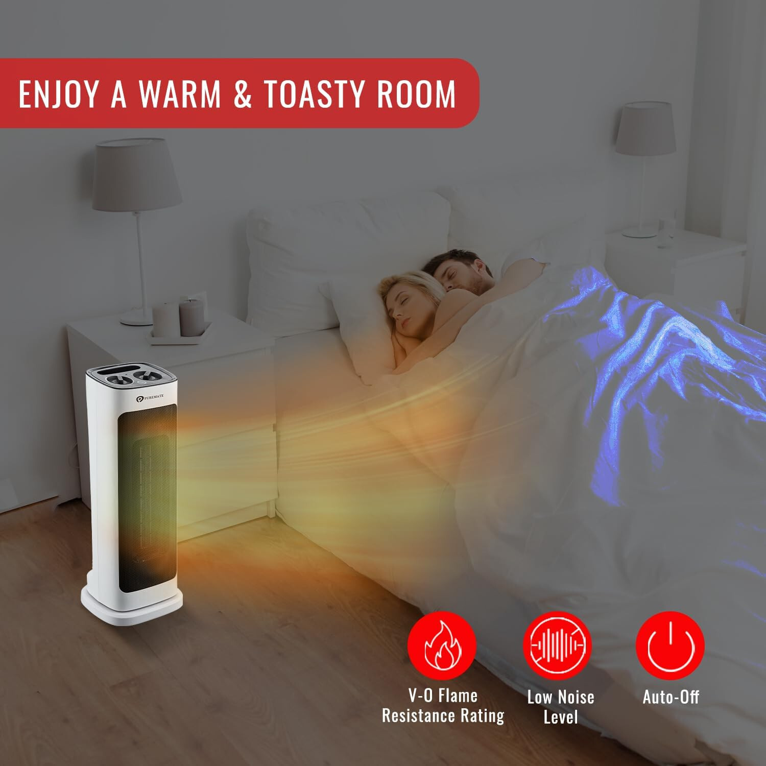 Tower Fan Heater 2000W Portable Oscillating Ceramic Heater eBay