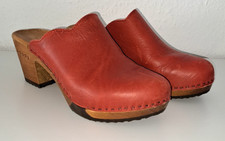 Woody Holzclogs Clogs Nina Rosso Rot Größe 42