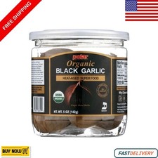 MW Polar Organic Black Garlic Naturally Cured Whole Bulbs 5 oz Jar